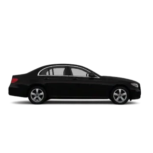Black Mercedes E-Class used for business-class chauffeur and executive transfers in Exeter
